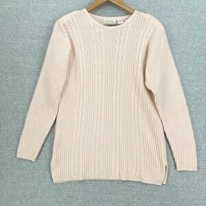 Vintage Cymbrion Sweater Womens Large Pink Angora Lambswool Knit Long Sleeve